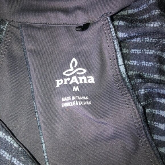 PrAna striped Saxon asymmetrical hem dress size M - Picture 2 of 4